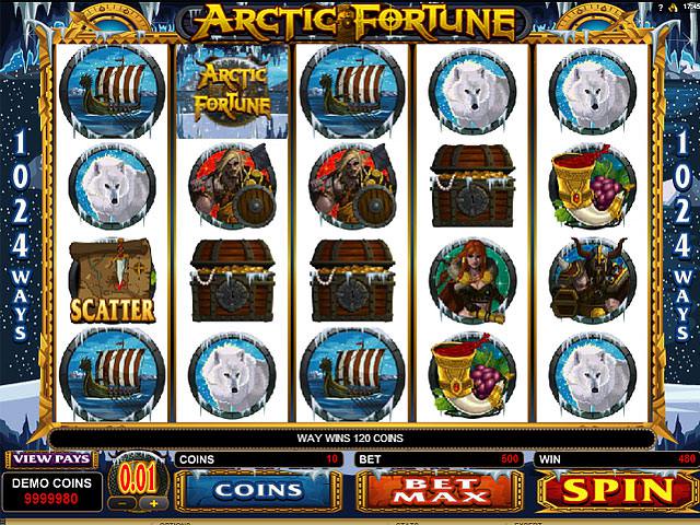 Arctic Fortune Microgaming spelautomater screenshot