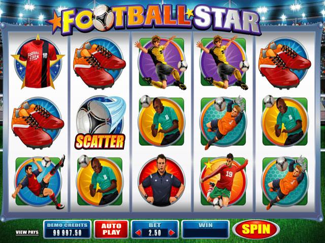 Football Star Microgaming spelautomater screenshot