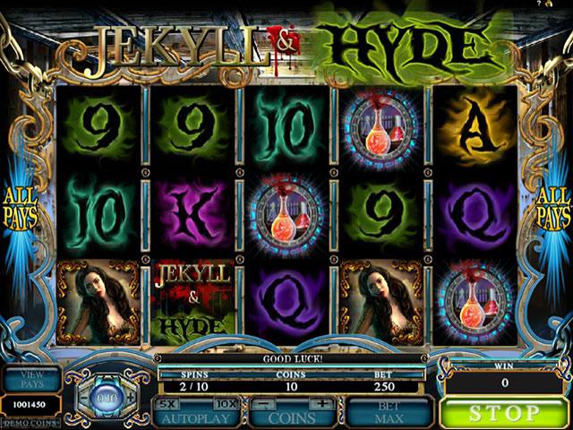 Jekyll and Hyde microgaming spelautomater screenshot