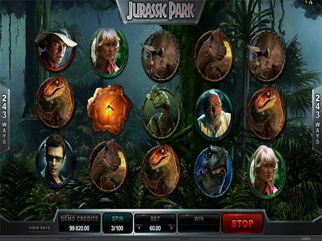 Jurassic Park microgaming spelautomater screenshot