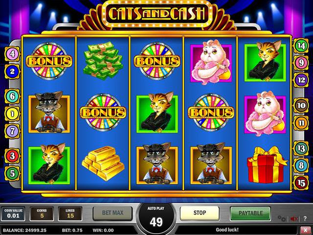 Spelautomater Cats and Cash PlaynGo SS - wyrmspel.com