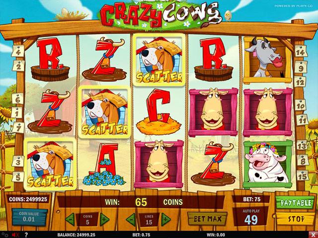Spelautomater Crazy Cows PlaynGo SS - wyrmspel.com