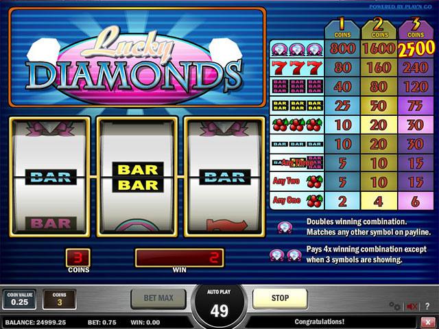 Spelautomater Lucky Diamonds PlaynGo SS - wyrmspel.com