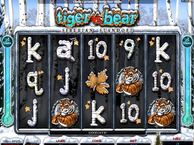 Spelautomater Tiger vs Bear Microgaming SS - wyrmspel.com