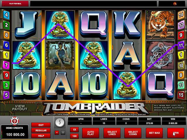 Spelautomater Tomb Raider Microgaming SS - wyrmspel.com