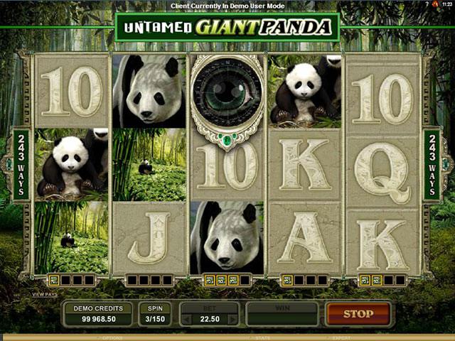 Spelautomater Untamed Giant Panda Microgaming SS - wyrmspel.com