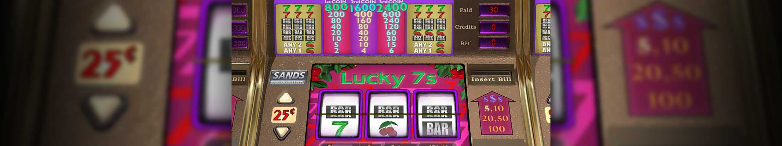 Spelautomater Lucky 7's, Cryptologic Slider - Wyrmspel.com