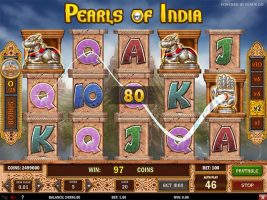 Spelautomater Pearls of India, Play'n GO SS - Wyrmspel.com