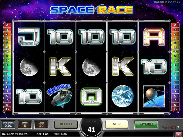  Spelautomater Space Race, Play'n GO SS - Wyrmspel.com