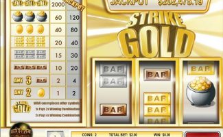 Spelautomater Strike Gold, Rival Gaming SS - Wyrmspel.com